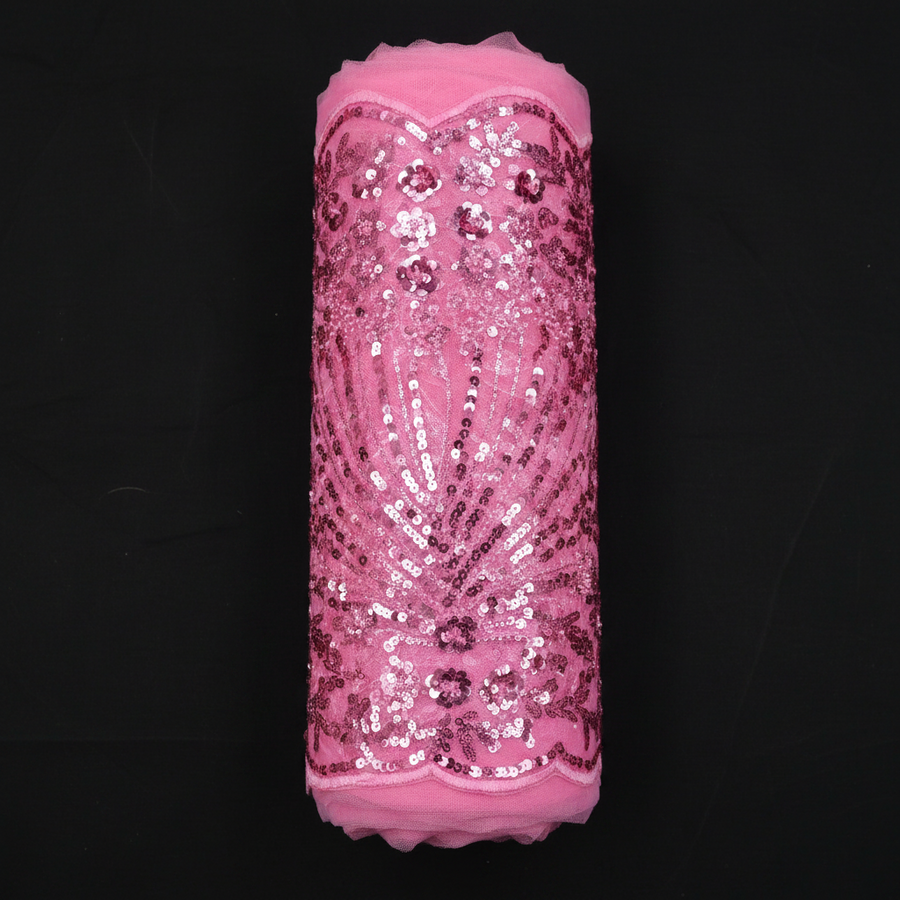 Tissu Dentelle Rose